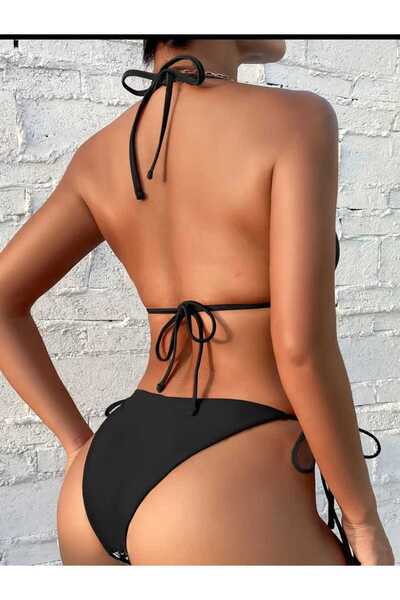 nuriçgiyim Love Leopard Double Color Bikini Set