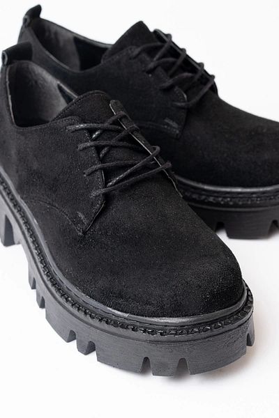 SKY SHOES Черни велурени ежедневни високи мокасини с връзки