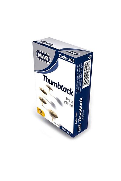 Mas Fastener Yellow Brass Coated 305