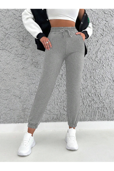 yx yustex sport Γκρι Unisex Φαρδιά Φόρμα Jogger που απομακρύνει τον ιδρώτα