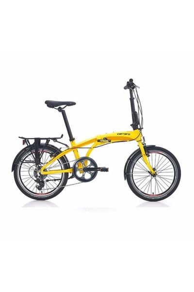 Carraro Flexı 107 Katlanır Bisiklet 320h V 20 Jant 7 Vites Sarı-siyah-kırmızı