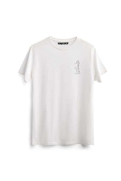 hakuof Μπλουζάκι από βαμβακερό Unisex με στάμπα σκακιού