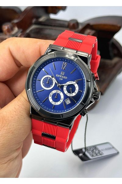 Reward Multi Function Silicone Cord Men's Wristwatch