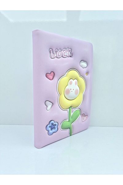 EyER Shoping Blocnotes pufos 3D în relief 12*18 96yp Violet