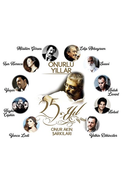 Seyhan Müzik PLAK - Çeşitli Sanatçılar / Onur Akın Şarkıları / 25. Yıl