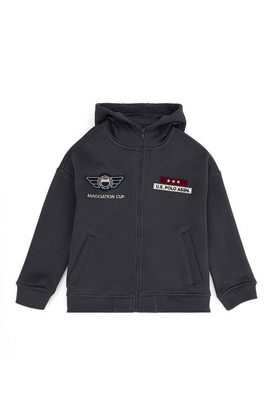 U.S. Polo Assn. Hanorac cu glugă antracit pentru băiat 50270799 -VR006