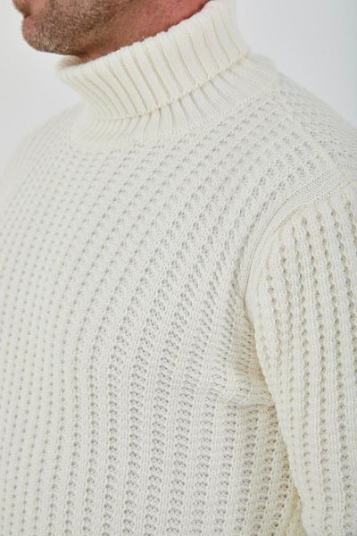 Valiberta Nopenli Wick Knitted Fisherman Sweater - White
