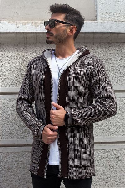Valiberta Brown Men's Archer Poncho Cardigan