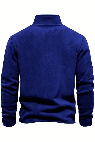 GHASSY CO. Men's Half Zipper Stand Collar Fleece