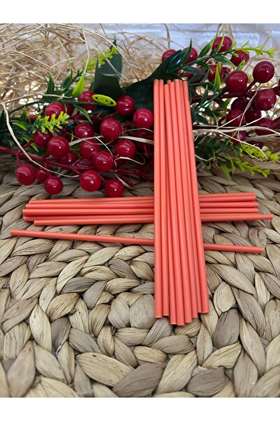 Deniz Party Store Turuncu plastik Cake pops lolipop çubuğu 20 Adet