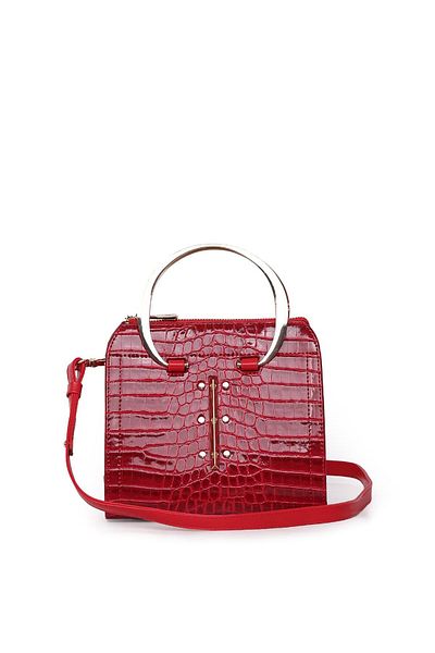 Matmazel Scheat Red Women's Hand and Shoulder Bag