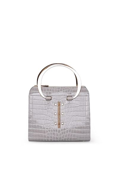 Matmazel Scheat Gray Women's Hand and Shoulder Bag