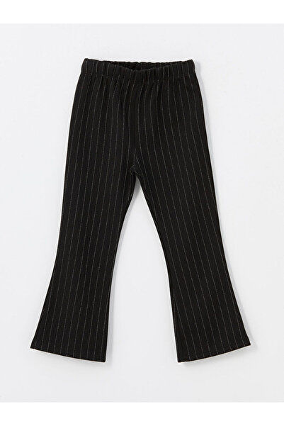 LC Waikiki Lcw Crew Neck Long Sleeve Printed Baby Girl Sweatshirt and Leggings 2 Pieces Set