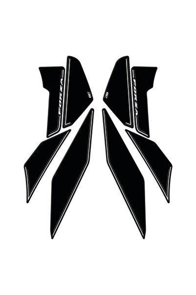 GP KOMPOZİT Honda Forza 250 2018-2025 Uyumlu Yan Alt Ayak Pad Siyah