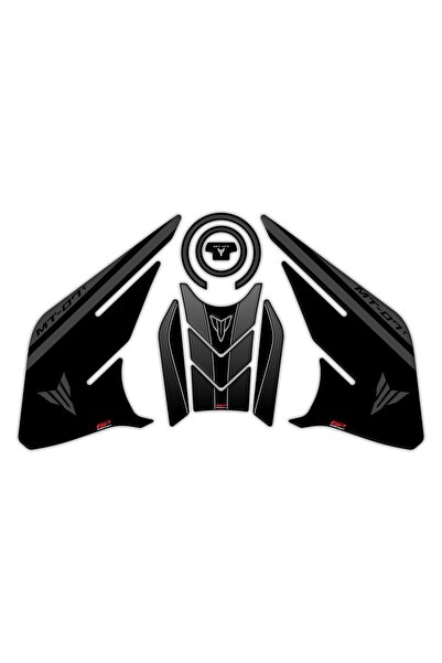 GP KOMPOZİT Yamaha MT-07 2021-2024 Uyumlu Tank Pad Seti Siyah