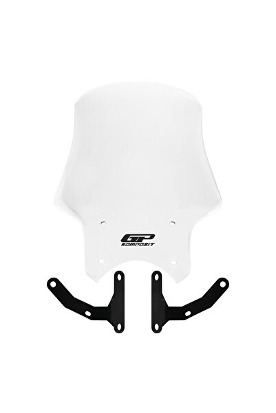 GP KOMPOZİT Honda CB125R / CB250R 2018-2024 Uyumlu Tur Camı Şeffaf 49 cm