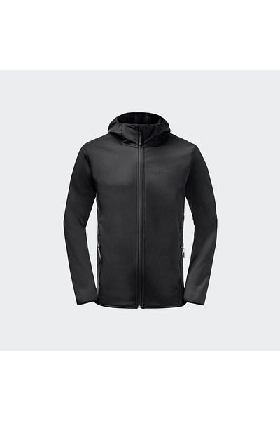 Jack Wolfskin BORNBERG HOODY M ΑΝΔΡΙΚΟ ΦΟΥΤΕΡ μαύρο-6000- Φούτερ