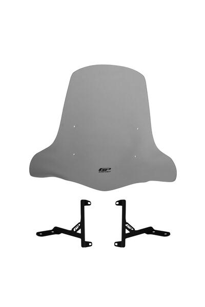 GP KOMPOZİT GP Kompozit Kanuni Resa 125 2022-2024 Uyumlu Ön Cam Füme 59 cm