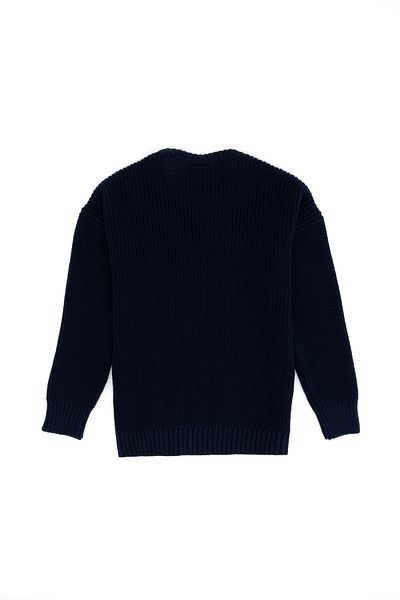 U.S. Polo Assn. Тъмносин пуловер с кръгла яка за момче 50271342 -Vr033