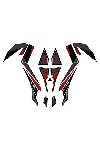 GP KOMPOZİT Yamaha NMAX 125 / 155 2015-2020 Uyumlu Tank Pad Seti Kırmızı