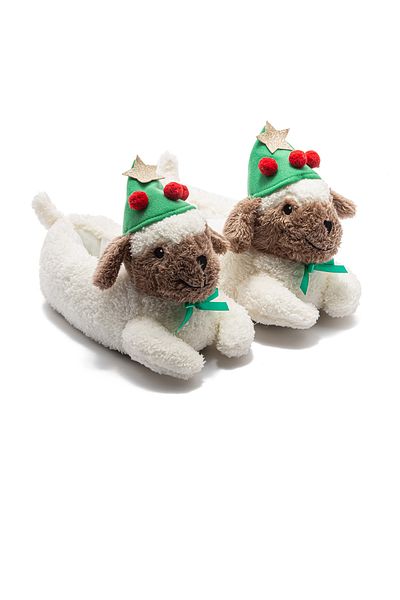 Twigy Fiona Women - White Animal Slippers 36/41