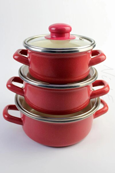 Protocol London 12/14/16 Cm Mini Enamel - 6-Piece Pot and Storage Container Set Special for Mother's Day