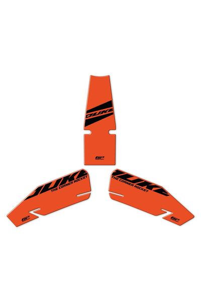 GP KOMPOZİT GP Kompozit KTM Duke 390 2024 Uyumlu Tank Pad Seti Turuncu