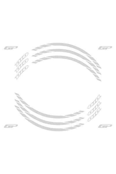 GP KOMPOZİT Honda Dio 2021-2025 Uyumlu Jant Şeridi Reflektif Gri