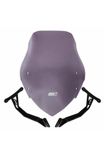 GP KOMPOZİT GP Kompozit Honda CB125F 2023-2024 Uyumlu Ön Cam Füme 48 cm