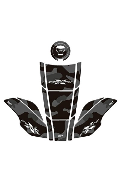 GP KOMPOZİT Honda VFR800X Crossrunner 2015-2020 Uyumlu Tank Pad Seti Gri