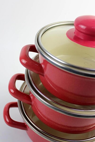 Protocol London 12/14/16 Cm Mini Enamel - 6-Piece Pot and Storage Container Set Special for Mother's Day