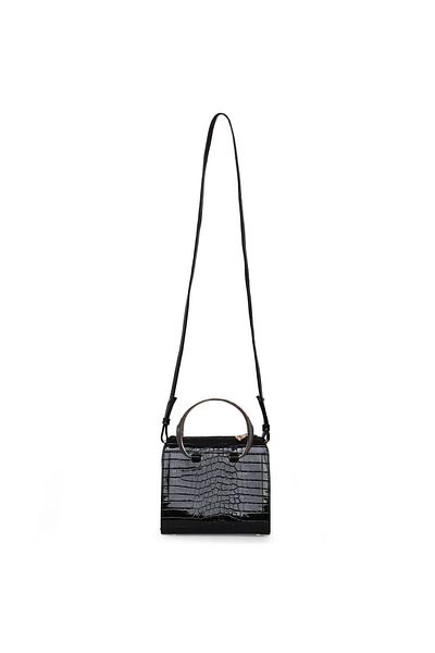 Matmazel Scheat Black Women's Hand and Shoulder Bag