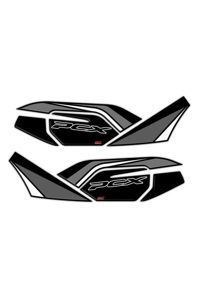GP KOMPOZİT Honda PCX 125 2021-2024 Uyumlu Yan Alt Ayak Pad Gri
