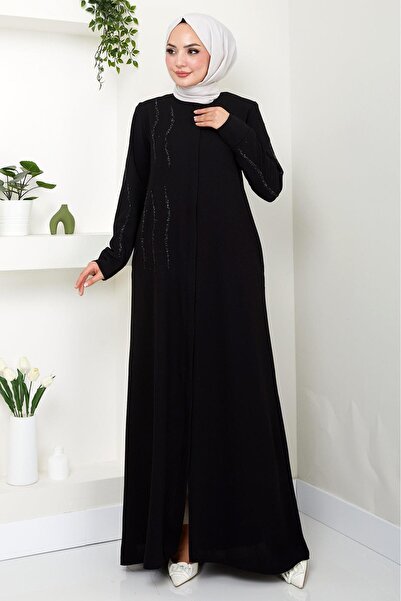 SENSTIL Ferace negru cu detaliu Love Stone - SS2481