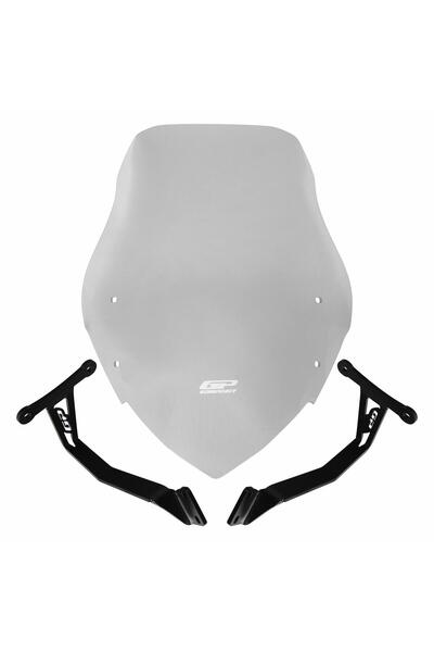 GP KOMPOZİT Honda CB125F 2023-2024 Uyumlu Ön Cam Şeffaf 48 cm