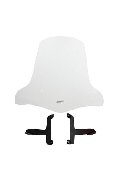 GP KOMPOZİT Scooter Universal 2020 Uyumlu Elcikli Ön Cam Şeffaf 59 cm
