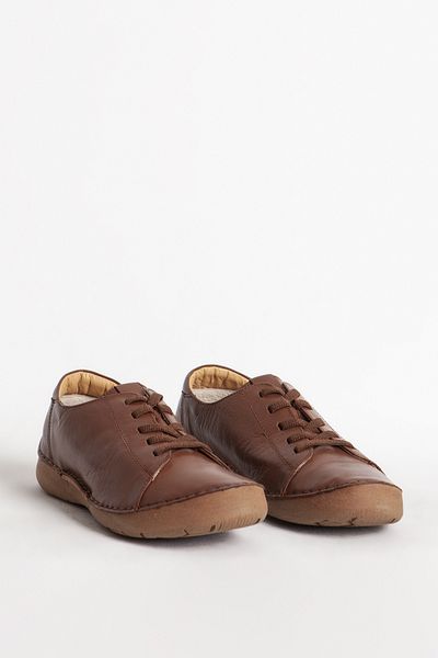 Dericlub Women's Sports Shoes - Comfort Rubber Laces, Genuine Leather, Casual Tan Br 44186