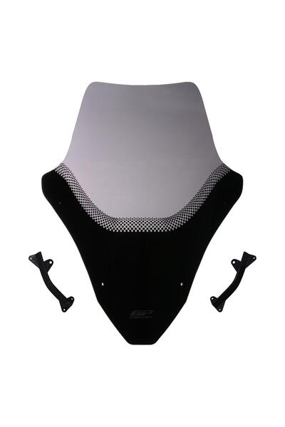 GP KOMPOZİT Honda PCX 125 / 150 2021-2024 Uyumlu Spor Ön Cam Füme 55 cm