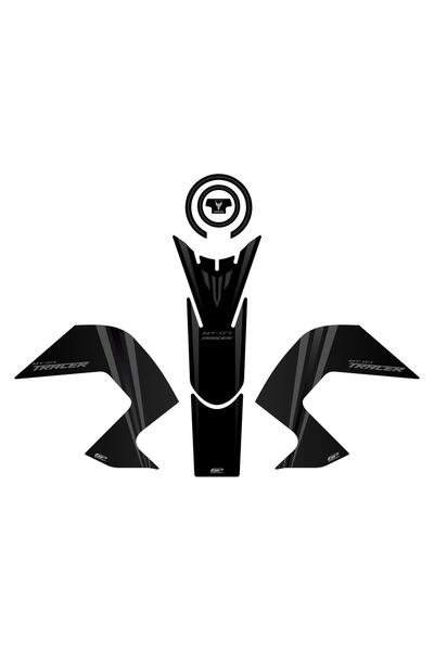 GP KOMPOZİT Yamaha MT-07 Tracer 2016-2019 Uyumlu Tank Pad Seti Siyah