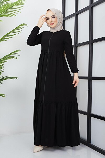 SENSTIL Модел SS2034 - Черна фераса с набрани детайли