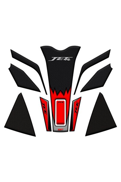 GP KOMPOZİT SYM Jet 14 2017-2024 Uyumlu Tank Pad Seti Kırmızı