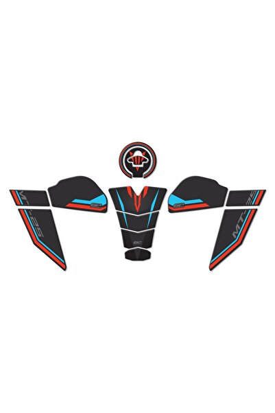 GP KOMPOZİT Gp Kompozit Tank Pad Seti Mavi-kırmızı Yamaha Mt-25 2020-2024