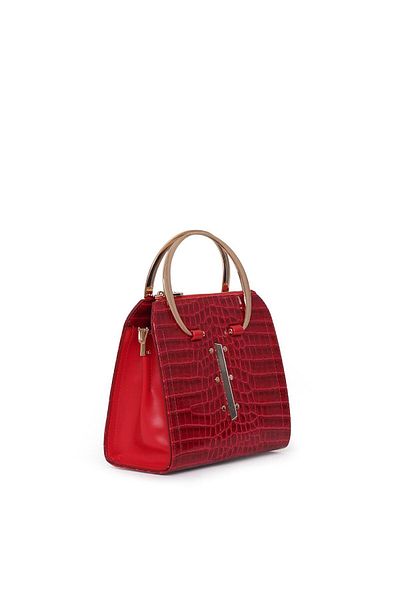Matmazel Scheat Red Women's Hand and Shoulder Bag