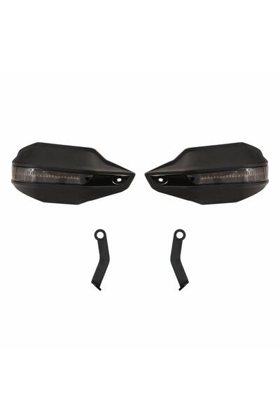 GP KOMPOZİT Honda NC 700 X-S / NC 750 X-S 2012-2023 Uyumlu Led Sinyalli Elcik Koruma Siyah