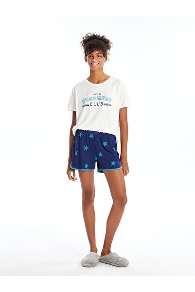 LC Waikiki Women's Shorts Pajama Set - Crew Neck, Short Sleeve