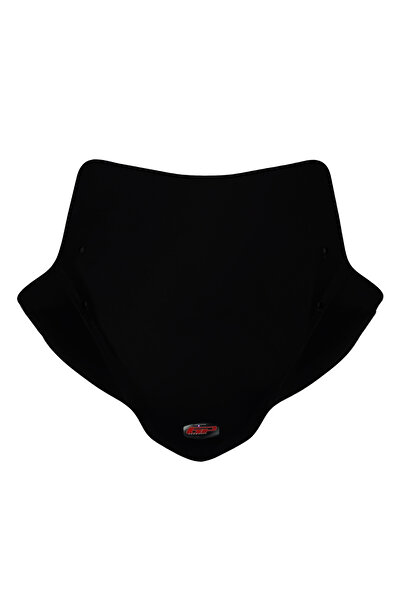 GP KOMPOZİT Gp Kompozit Bajaj Pulsar Ns 200 2011-2024 Uyumlu Spor Cam Siyah 30 Cm