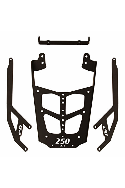 GP KOMPOZİT Bajaj Pulsar F 250 2022-2024 Uyumlu Arka Çanta Demiri Siyah