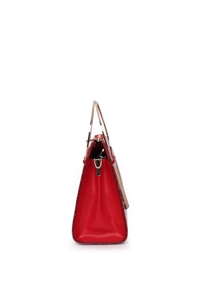 Matmazel Scheat Red Women's Hand and Shoulder Bag