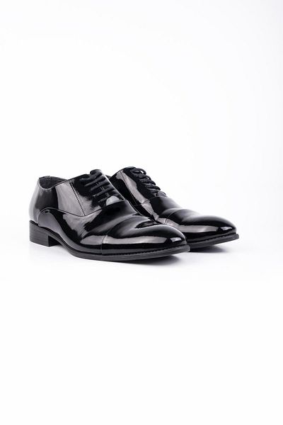 İmza Pantofi de ceremonie fără șireturi din piele neagră 1033240187