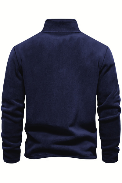 GHASSY CO. Men's Half Zipper Stand Collar Fleece